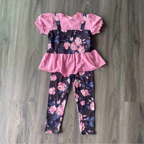 Toddler Girl Size 12-24 months Pink Floral NWOT Bundle Sets - Picture 7 of 11